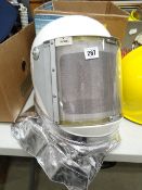 MODERN PROTECTIVE FIRE FIGHTER HELMET WITH MESH VISOR & REFLECTIVE COLLAR BY HELMETS LTD