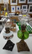 TWO VINTAGE OIL LAMPS (2)