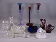 ART TYPE GLASSWARE, an assortment of