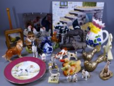 ORNAMENTAL ANIMALS and a plaque depicting sheepdog and litter ETC