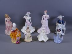 COALPORT & OTHER LADY FIGURINES titled 'Lady Rose', 'The Garden Party', 'Lady Grace', 'Summer