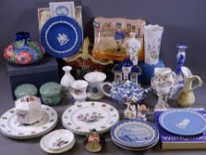 OLD TUPTONWARE, boxed, bulbous vase and a quantity of other china and pottery