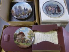 COLLECTORS WALL PLATES, a quantity, mainly boxed by Wedgwood, Kaiser, Limoges and others