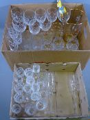 CUT & OTHER DRINKING GLASSWARE by Waterford and others along with a Babycham plastic fawn