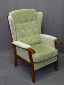 JOYNSON HOLLAND LABELLED MODERN WING BACK EASY CHAIR