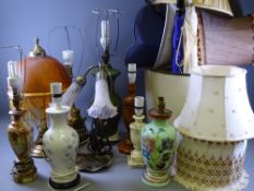 TABLE LAMPS & SHADES, good quality, a very large parcel
