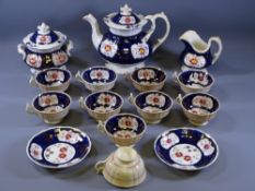 GAUDY WELSH FLORETTE - approximately 15 pieces of teaware including teapot, sugar and cream