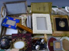 PICTURE FRAMES - a good quantity of personal frames, various sized and compositions