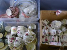 MIXED TEA & DINNERWARE, a good quantity, makers include Shelley, Royal Doulton Berkshire, Lord