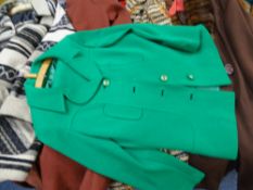 VINTAGE COATS and a green Richard Baker Collection twin set, size 14