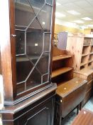 ASSORTED OCCASIONAL FURNITURE including late Victorian mahogany carved music cabinet, Georgian-style