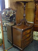 ASSORTED OCCASIONAL FURNITURE including Victorian walnut tripod table with later top, reproduction