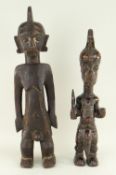 LULUA STANDING FIGURE 41cms and Bemba standing figure 47cms (2)