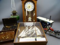 MIXED VINTAGE & LATER COLLECTABLES to include a Victorian rosewood tea caddy with mother of pearl