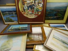 J E WILLIAMS & OTHERS watercolours, pictures and prints, a quantity