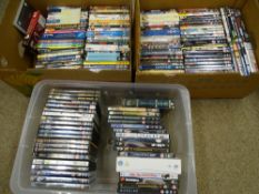 DVDs - a good quantity within two boxes and a plastic crate