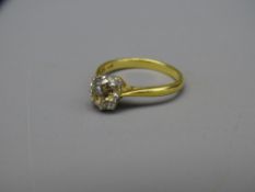 EIGHTEEN CARAT GOLD DIAMOND SOLITAIRE DRESS RING, 3.3grms gross, visual estimate of diamond 1