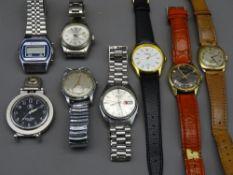 PARCEL OF EIGHT GENT'S WATCHES including two marked 'Rolex'