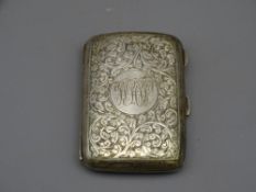 SILVER CIGARETTE CASE, 2.3 troy ozs, Birmingham 1919