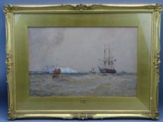 THOMAS BUSH HARDY RBA watercolour - 'Off Dover', signed lower left, 32 x 50cms