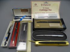 VINTAGE PENS, a small collection, including a Platinum No. 76 gift set, in original box