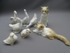 NAO GEESE, DUCKS & CATS (total eight)