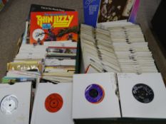 RECORDS - 45rpm, a large quantity with a small selection of vintage LP records by Don McLean, The