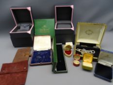 VINTAGE & LATER JEWELLERY PRESENTATION BOXES by Boodle & Dunthorne ETC