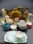 STUDIO POTTERY and a quantity of miscellaneous teaware