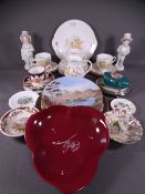 TEAWARE & MISCELLANY - small parcel of Royal Grafton teaware, a pair of boy and girl novelty