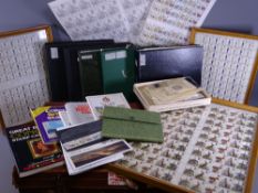 BRITISH STAMPS mint and unbroken quantities within five albums, mainly full, along with three framed