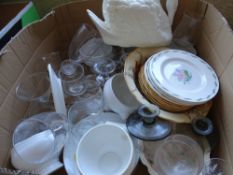 MIXED CHINA & GLASSWARE - a large parcel boxed