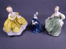 THREE ROYAL DOULTON FIGURINES, 'Fair Lady' HN2193, 'The Last Waltz' HN2315 and 'Cherie' HN2341