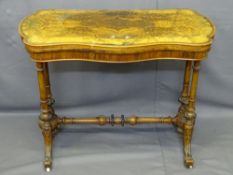 VICTORIAN WALNUT FOLDOVER CARD TABLE (for restoration), 76.5cms H, 94.5cms W, 46cms D