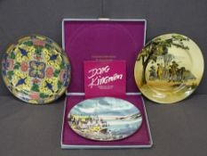 ROYAL DOULTON after Dong Kingman, boxed collectors plate 'Fisherman's Wharf' and two other Doulton