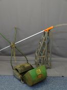 MIXED GARAGE & GARDEN ITEMS to include a Ransones Ajax push mower, Sandvik branch lopper, a pair