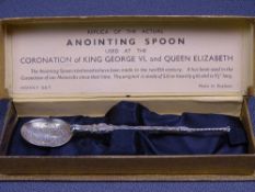 ASPREY REPLICA SPOON - 'Replica of the actual anointing spoon used at The Coronation of King