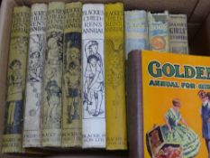 'BLACKIES' CHILDRENS ANNUALS, a good parcel of six and others including the 'Chummy Book', and '