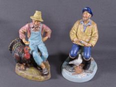 ROYAL DOULTON - two matt finish figurines, 'The Seafarer' HN2455 and 'Thanksgiving' HN2446