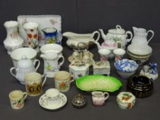 MIXED POTTERY & PORCELAIN, a quantity