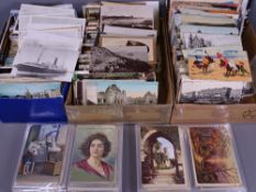 VINTAGE POSTCARDS, a large predominantly loose collection, approximately one thousand cards, UK
