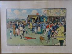 AFTER CECIL ALDIN coloured print - 'The Bluemarket Races', 53 x 73cms to margins