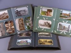 VINTAGE POSTCARDS COLLECTION, three albums, four hundred and fifty plus postcards, mainly if not all