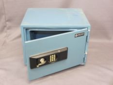 DECIMO INTERNATIONAL MODERN NUMBER CODE PERSONAL SAFE with key, 38cms H, 51cms w, 40cms D