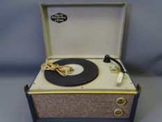 PHILLIPS DISC JOCKEY JUNIOR RECORD PLAYER, 19 x 35 x 25cms, NG5051, 1960s