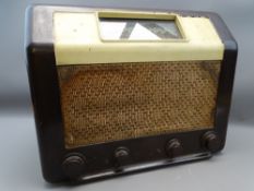 EKCO VINTAGE RADIO TYPE A44, 38cms H, 1940's