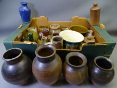 STONEWARE JARS, VASES, JUGS and other containers and vessels