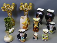 BLUSH CABINET JUG, 12cms H, Toby jugs, Sylvac and other china and pottery ETC