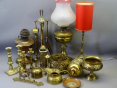 VINTAGE BRASS & COPPERWARE, a quantity