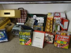 HOUSEHOLD GOODS & COLLECTABLES a quantity including Olivetti portable typewriter, cased, a Singer